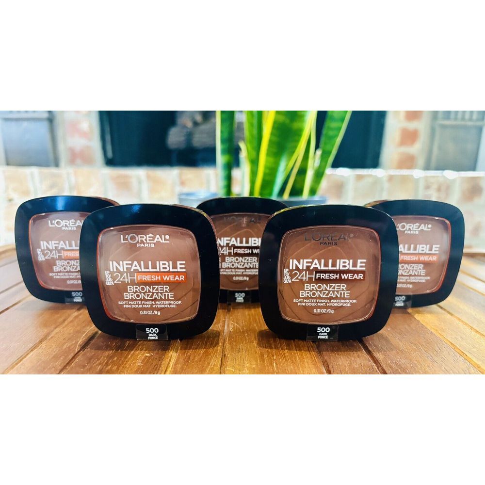5- L'Oreal Infallible 24hr Bronzer Fresh Wear, 500 Dark Fonce, Soft Matte Finish